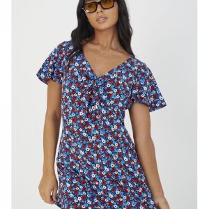 Vestido corto floral