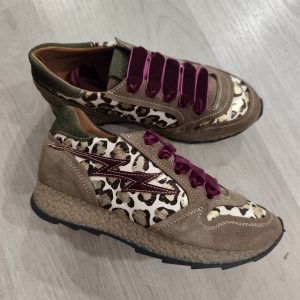 Deportiva piel print Veneta